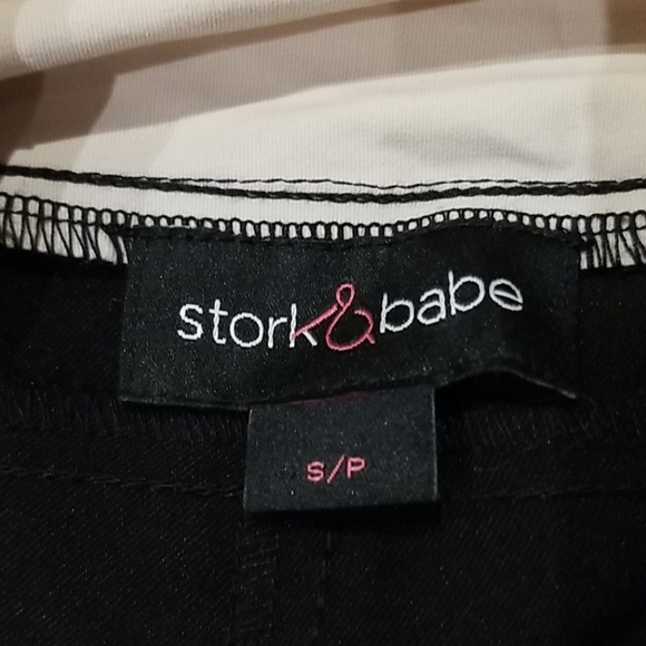 Black Full Panel Maternity Dress Pants - Picture 3 of 7